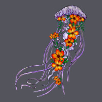 Light Purple Jellyfish And Floral Vintage Hoodie | Teevron