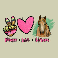 Peace Love Horses Heavy Core Tee | Teevron