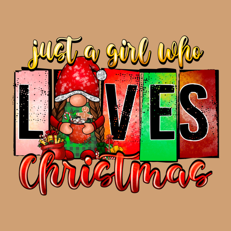Just A Girl Who Loves Christmas Vintage Tee by CowhideDigitalArt | Teevron