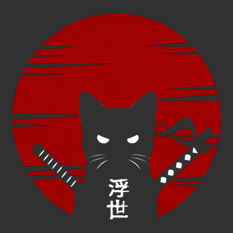 Ninja Cat Japanese Urban Heavy Tee by DesigneFamous | Teevron