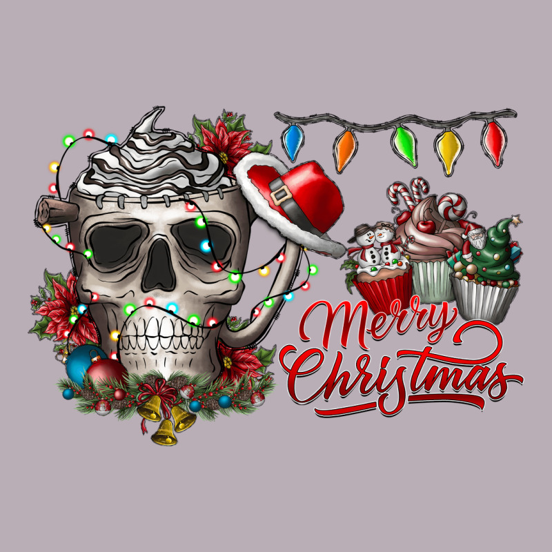 Merry Christmas  Skull Vintage Tee by CowhideDigitalArt | Teevron