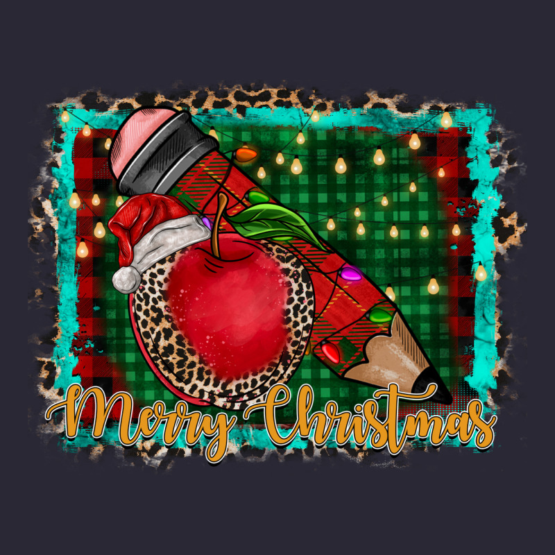 Merry Christmas Teacher Vintage Tee by CowhideDigitalArt | Teevron