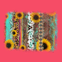 Aztec Leopard Turquoise Sunflower Background Premium Sweatshirt | Teevron