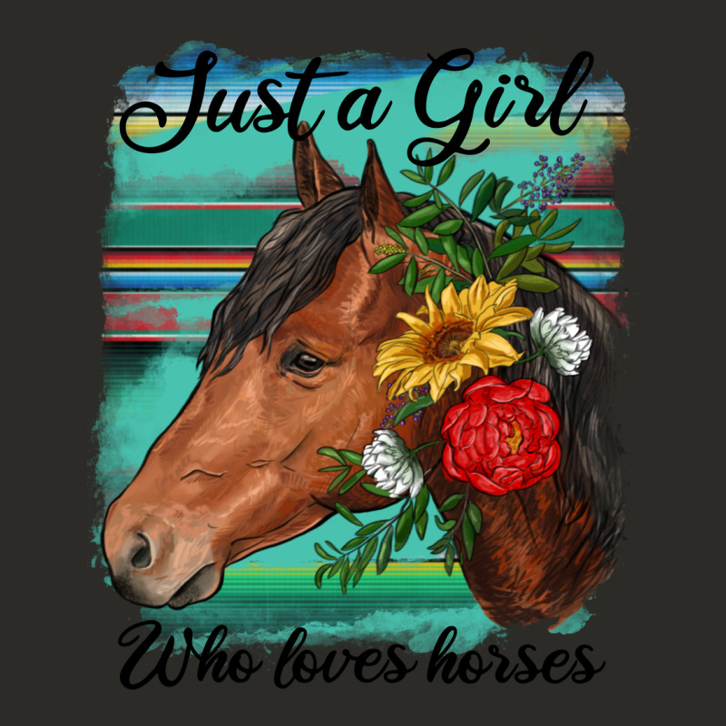 Just A Girl Who Loves Horseshoe Heavy Core Tee by RanaPortraitStore | Teevron