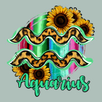 Aquarius Zodiac Sign Sunflower Leopard Serape Heavyweight Hoodie | Teevron