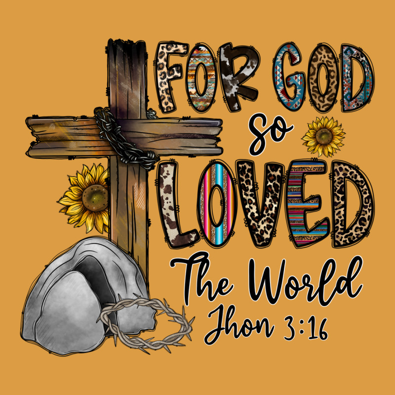 For God So Loved The World Jhon Urban Heavy Tee by CowhideDigitalArt | Teevron