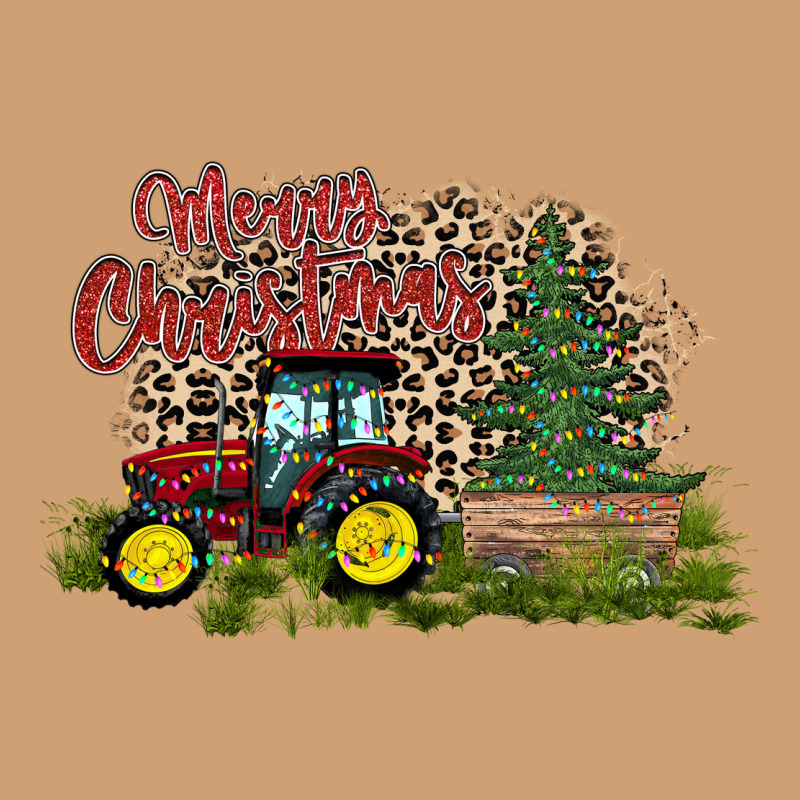 Merry Christmas Tractor Tree Vintage Tee by CowhideDigitalArt | Teevron
