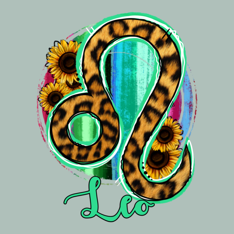 Leo Zodiac Sign Sunflower Leopard Serape Heavyweight Hoodie by RanaPortraitStore | Teevron