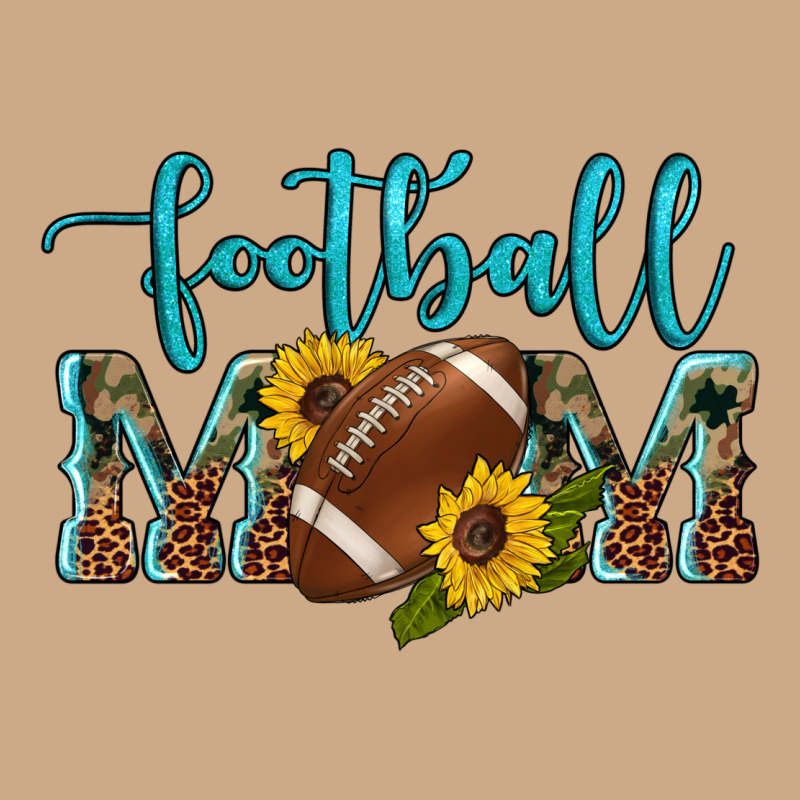 Western Leopard Camouflage Sunflowers  Glitter Mom Football Vintage Hoodie by Artiststas | Teevron