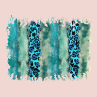 Turquoise Leopard Watercolor Brushstroke Background Premium Sweatshirt | Teevron