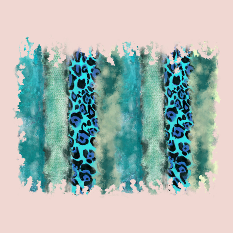 Turquoise Leopard Watercolor Brushstroke Background Premium Sweatshirt by RanaPortraitStore | Teevron