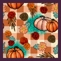 Floral Pumpkins Seamless Pattern Premium Tee | Teevron