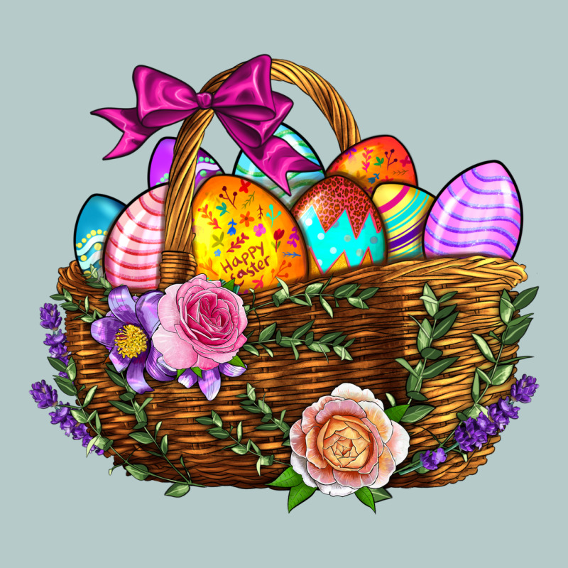 Easter Eggs Hamper Heavy Core Tee by BundleAndBundleShop | Teevron