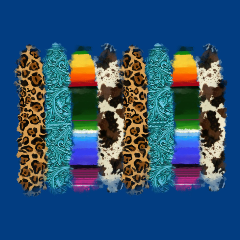 Serape Leopard Tooled Leather Cowhide Background Premium Sweatshirt by RanaPortraitStore | Teevron