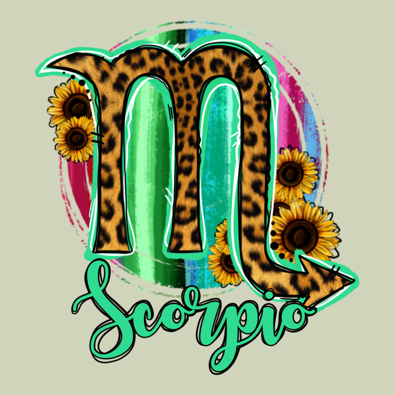 Scorpio Zodiac Sign Sunflower Leopard Serape Heavyweight Hoodie by RanaPortraitStore | Teevron