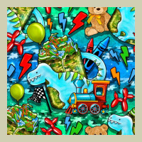 Boy Child Coffee Cup And Teddy Bear With Thunderbolts And Camouflage S Heavy Core Tee | Teevron