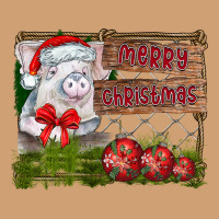 Merry Christmas Pig Vintage Tee | Teevron