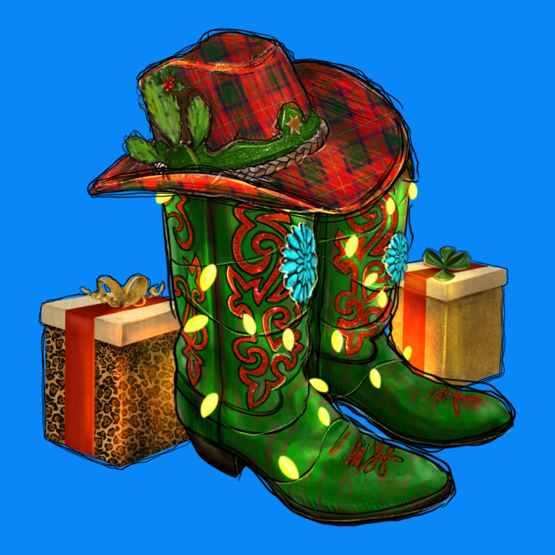 Cowboy Hat With Boots Christmas Zipper Hoodie by RanaPortraitStore | Teevron
