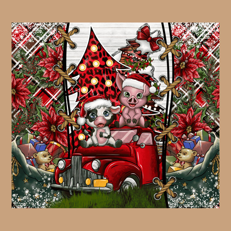 Merry Christmas Vintage Tee by CowhideDigitalArt | Teevron
