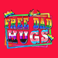 Free Dad Hugs Pride Classic Tee | Teevron