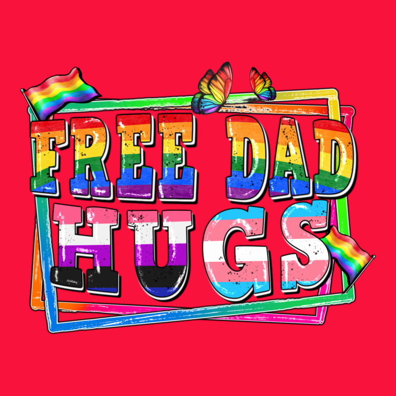 Free Dad Hugs Pride Classic Tee by FaDigitalArtStudio | Teevron
