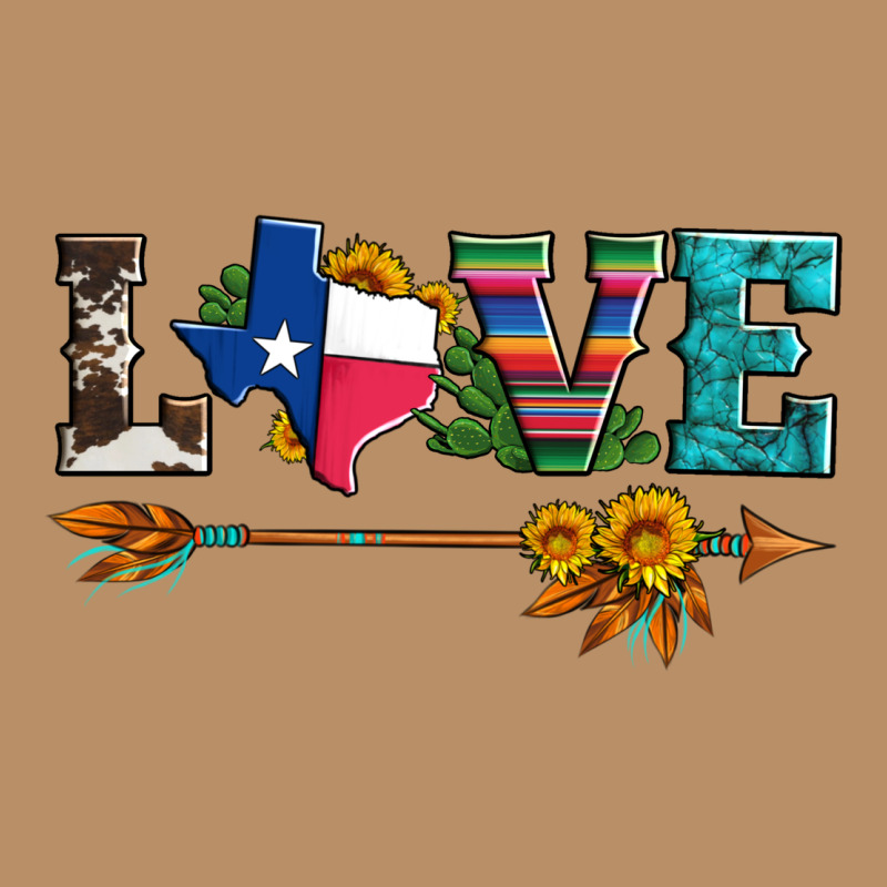 Love Texas Serape Cowhide Cactus And Sunflowers Vintage Hoodie by Artiststas | Teevron