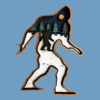 Bigfoot Wood Layered Christmas Urban Heavy Tee | Teevron