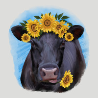 Black Angus With Sunflower Zipper Hoodie | Teevron