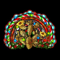 Christmas Rainbow With Leopard Cactus Zipper Hoodie | Teevron