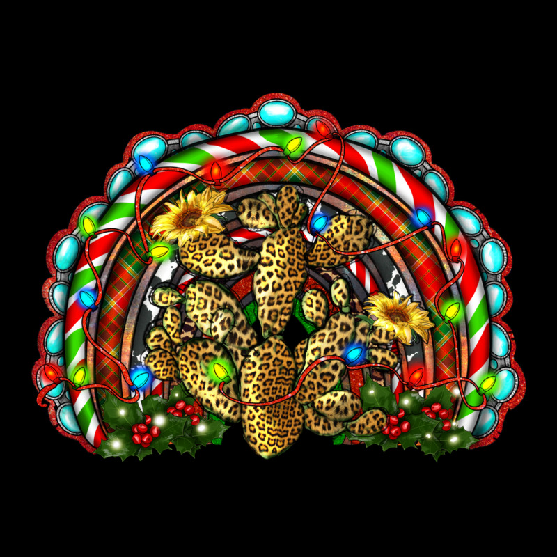Christmas Rainbow With Leopard Cactus Zipper Hoodie by RanaPortraitStore | Teevron