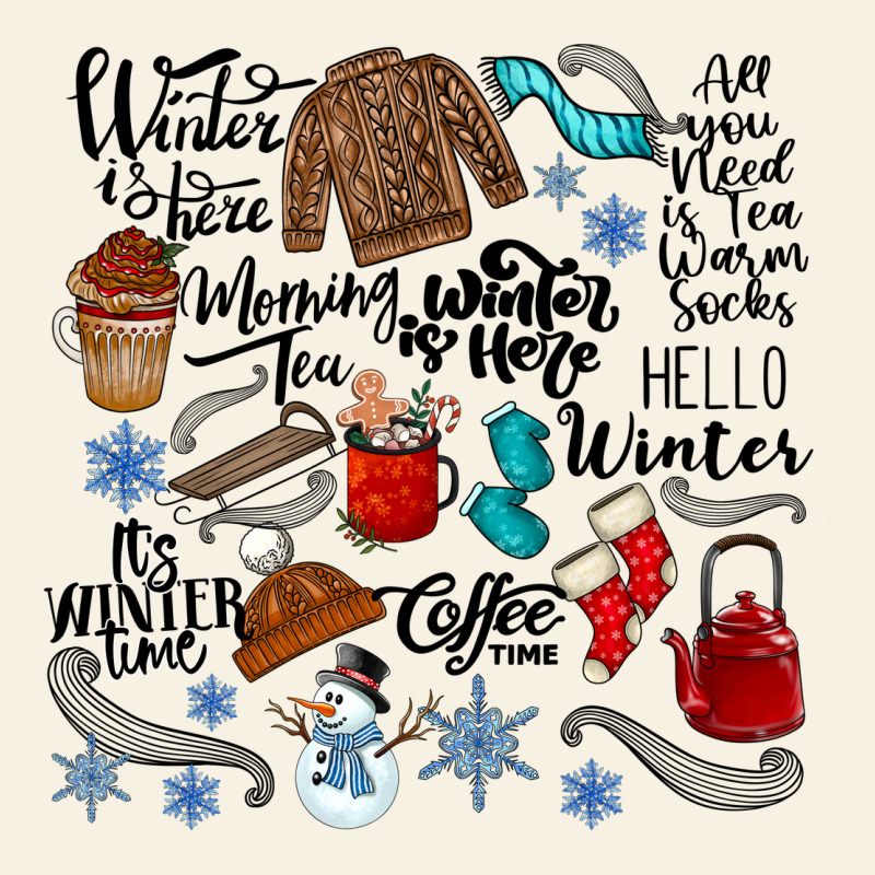 Winter Festive Essentials Vintage Tee by CowhideDigitalArt | Teevron