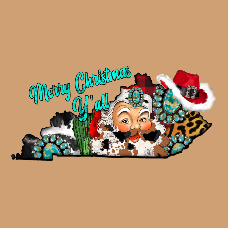 Merry Christmas Y'all Kentucky Vintage Tee by CowhideDigitalArt | Teevron