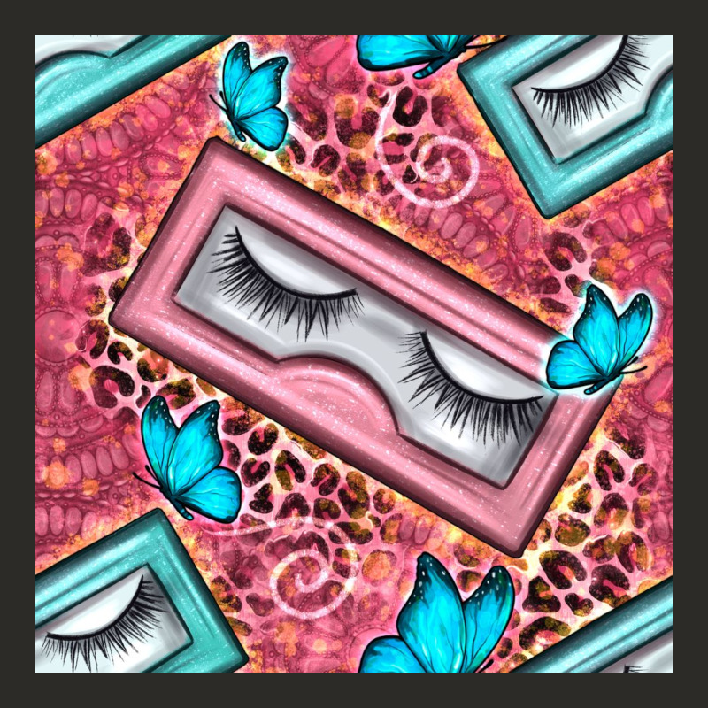 Cosmetic Fake Eyelashes And Butterfly With Leopard Seamless Pattern Bb Heavy Core Tee by BundleAndBundleShop | Teevron