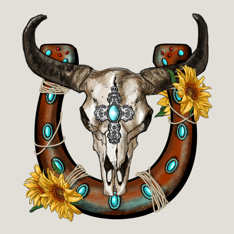 Bull Skull With Horseshoe Heavy Core Tee by RanaPortraitStore | Teevron