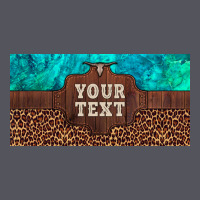Preview Custom Name Turquoise Stone Leopard Bull Skull License Plate Vintage Hoodie | Teevron