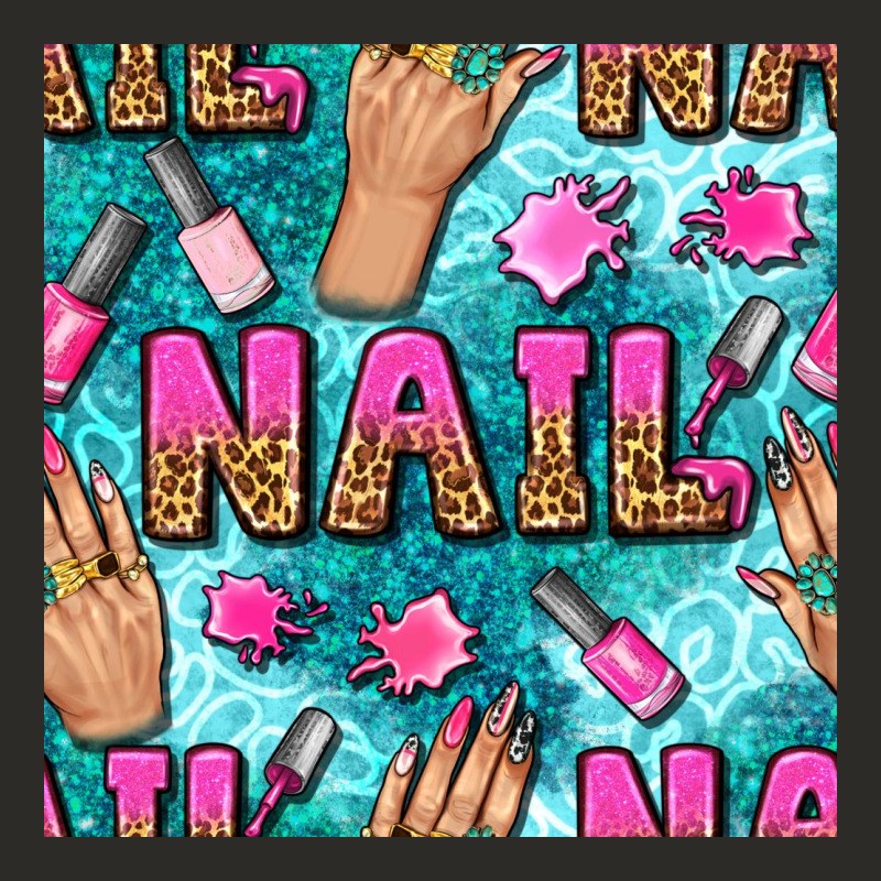 Nail Art Hands And Polish With Turquoise Leopard And Glitter Seamless  Heavy Core Tee by BundleAndBundleShop | Teevron