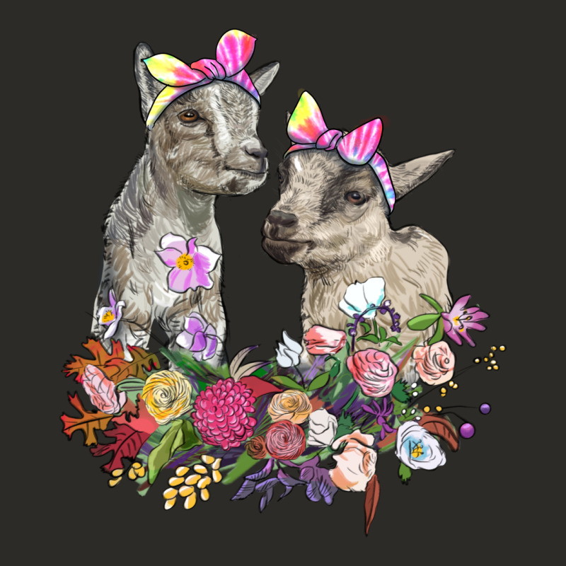 Floral Baby Goats Heavy Core Tee by RanaPortraitStore | Teevron