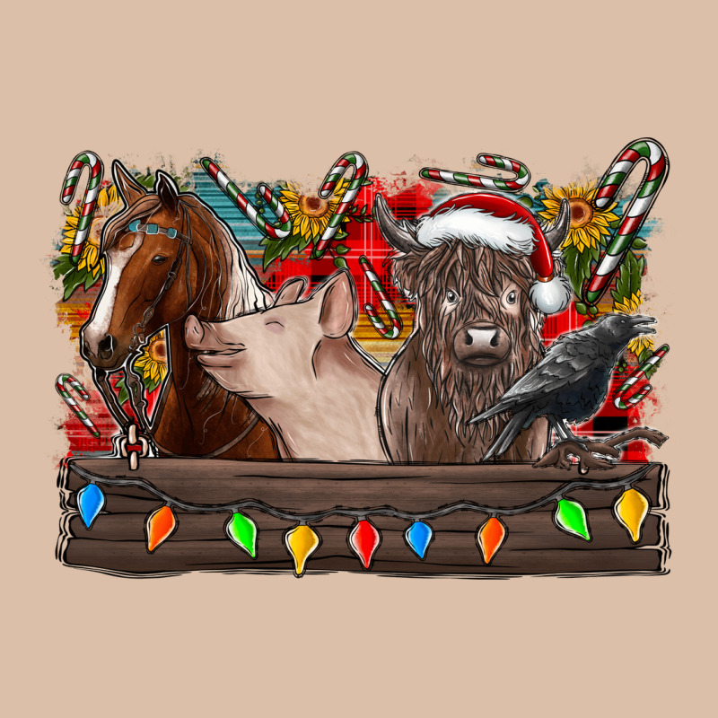 Festive Farmyard Gathering Urban Heavy Tee by CowhideDigitalArt | Teevron
