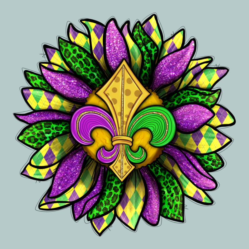 Mardi Gras Sunflower Heavy Core Tee by BundleAndBundleShop | Teevron
