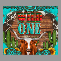 Wild One Longhorn Gemstones Cactus And Sunflowers Vintage Hoodie | Teevron