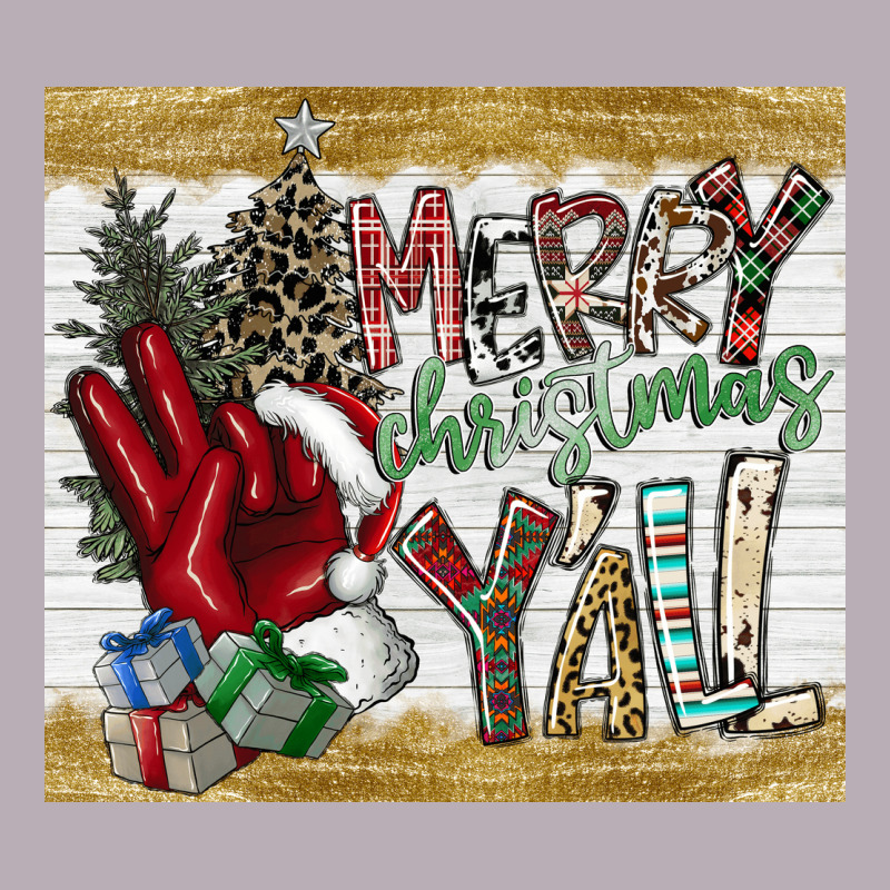 Merry Christmas Y'all Vintage Tee by CowhideDigitalArt | Teevron
