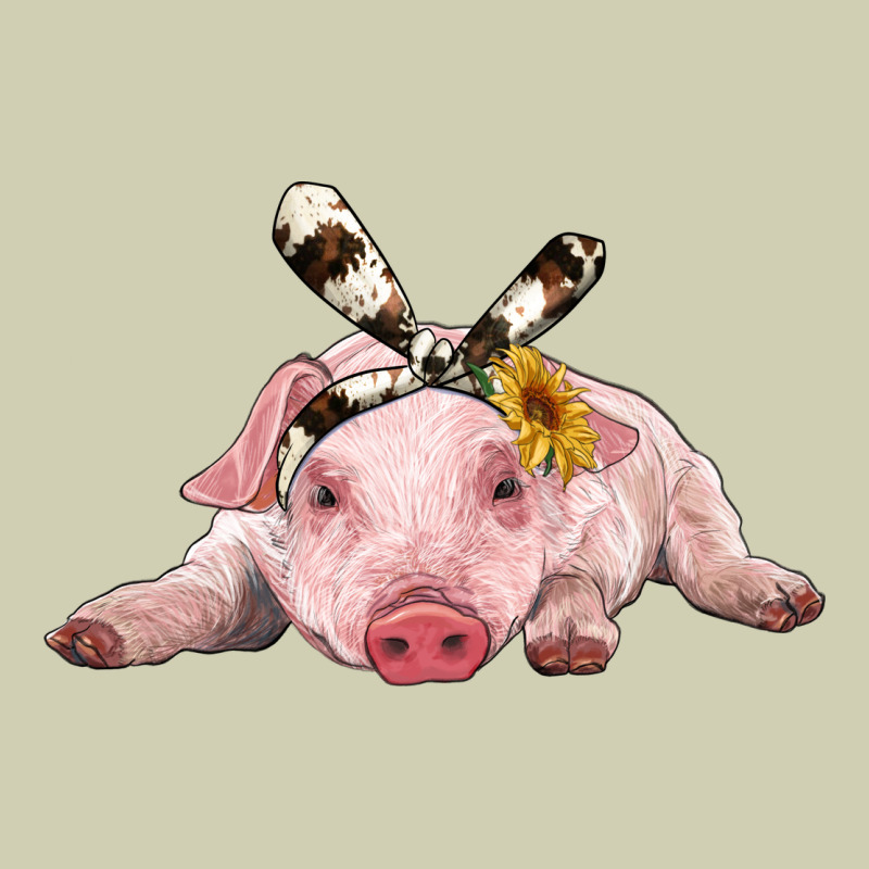 Baby Pig With Cowhide Ribbon Heavy Core Tee by RanaPortraitStore | Teevron