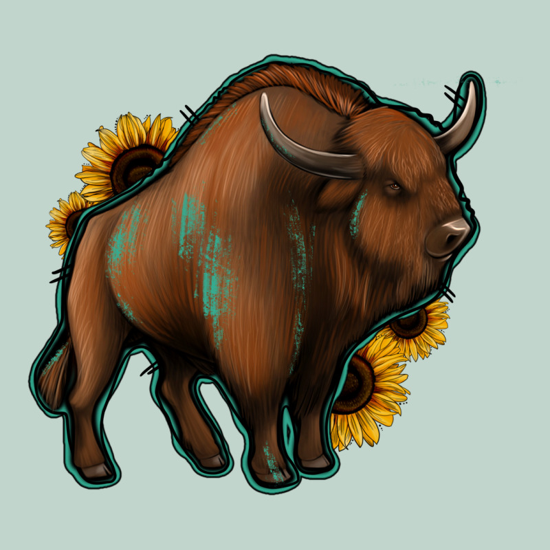 Western  Bison Zipper Hoodie by Jasminsmagicworld | Teevron