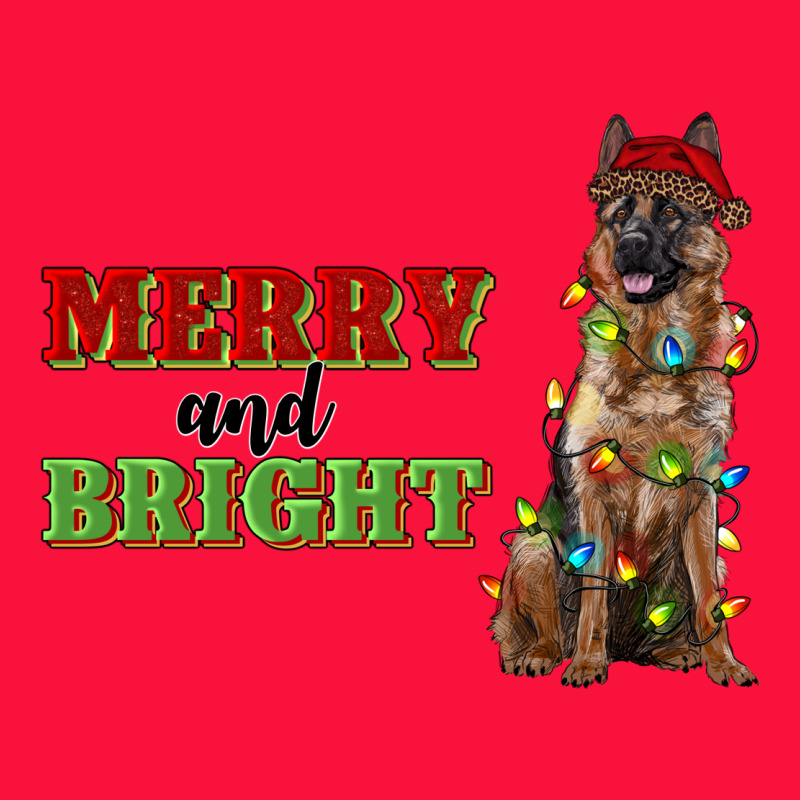 Merry And Bright German Shepherd Classic Tee by RanaPortraitStore | Teevron