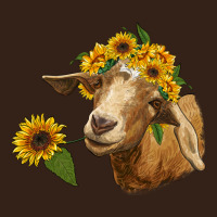Goat With Sunflower Heavy Core Tee | Teevron