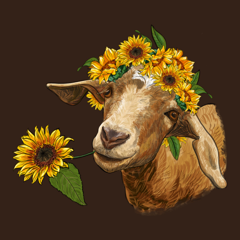 Goat With Sunflower Heavy Core Tee by RanaPortraitStore | Teevron