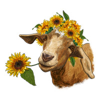 goat with sunflower | Teevron