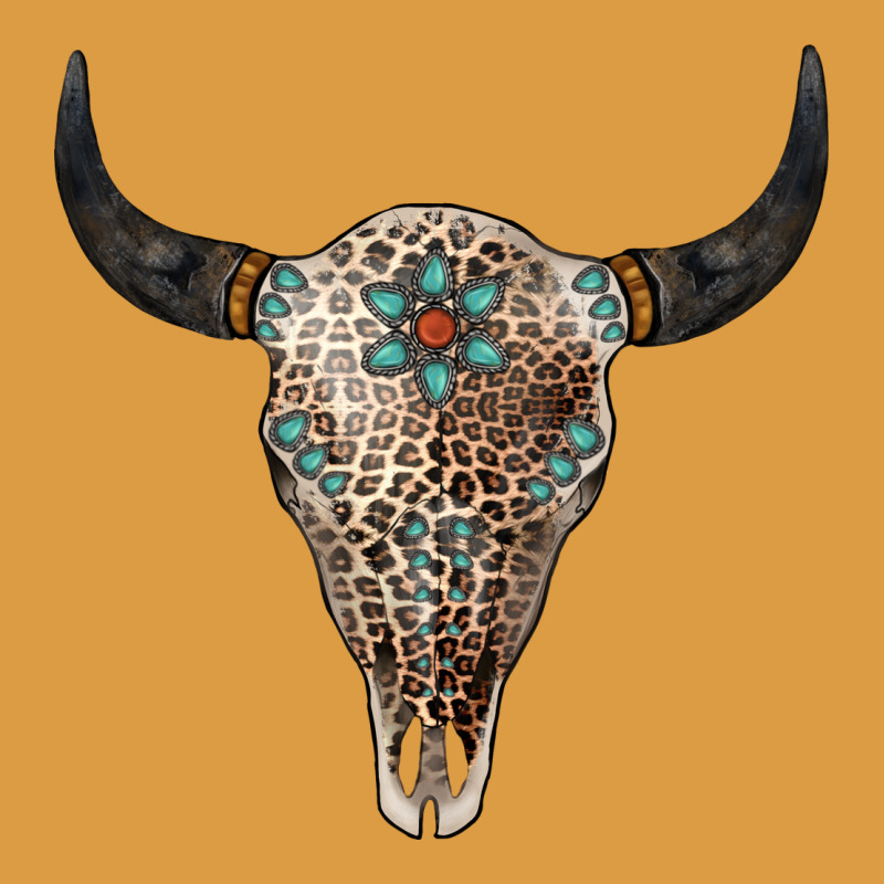 Leopard Bull Skull Urban Heavy Tee by Jasminsmagicworld | Teevron