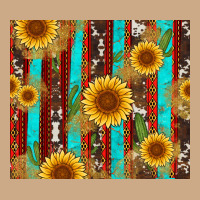 Western Sunflower Cactus Serape And Cowhide Vintage Hoodie | Teevron