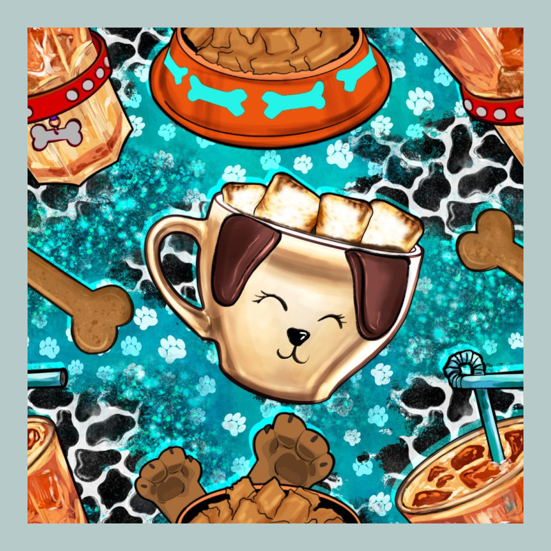 Dog Coffee Cups And Food Container With Cowhide Seamless Pattern Bbs Heavy Core Tee by BundleAndBundleShop | Teevron